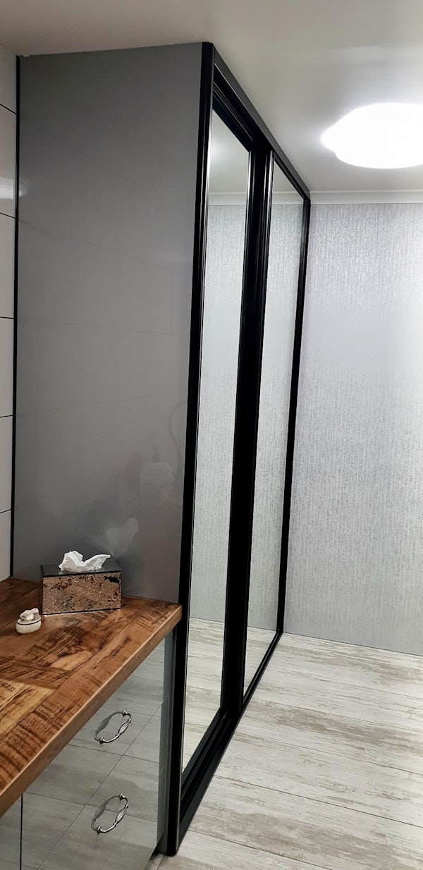 Grey Gloss bathroom Robe 2